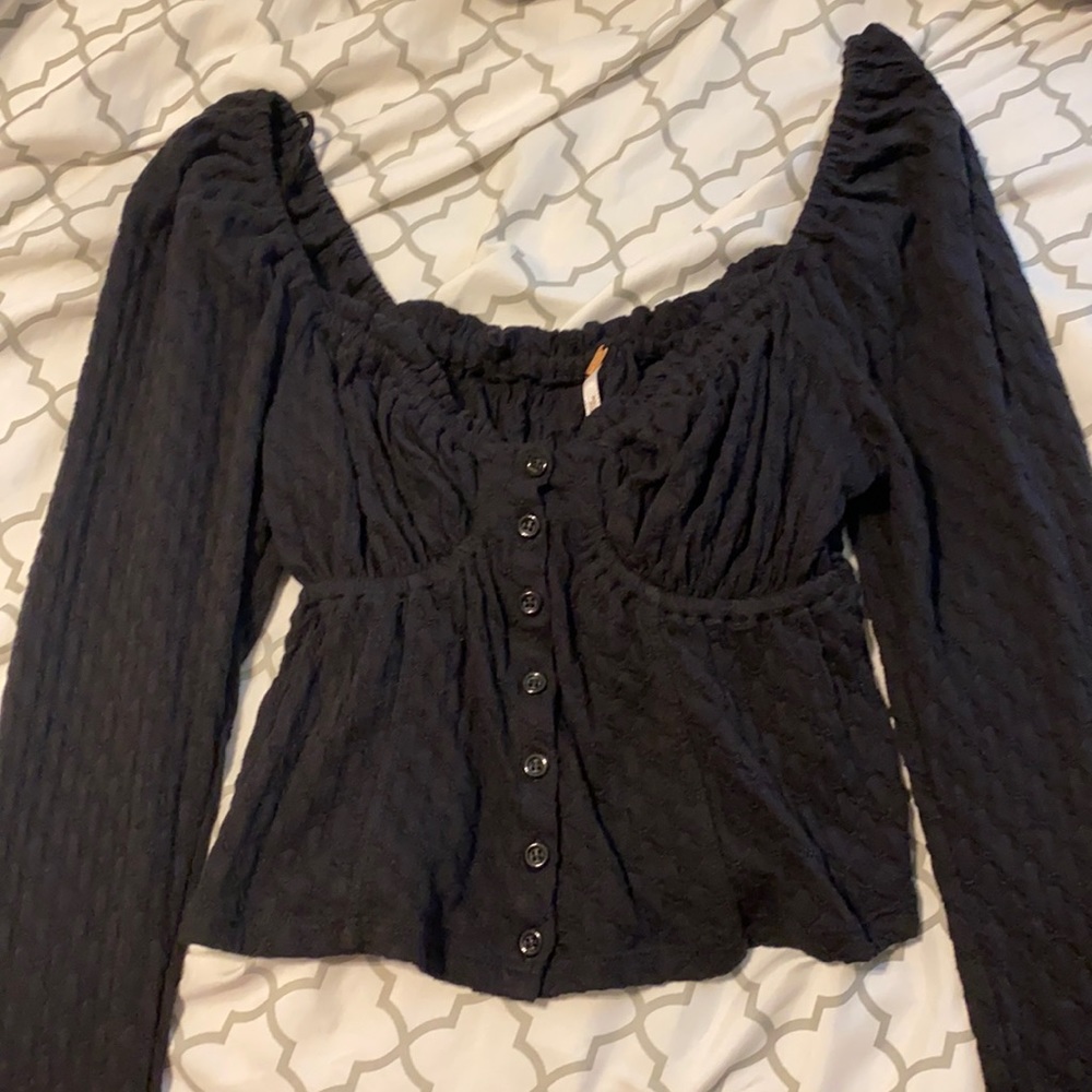 Free People Black Top